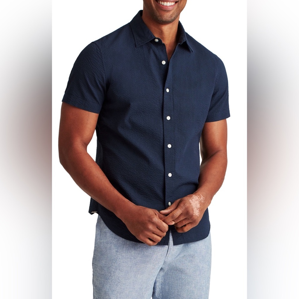 Bonobos riviera slim short-sleeve button down shirt, size M